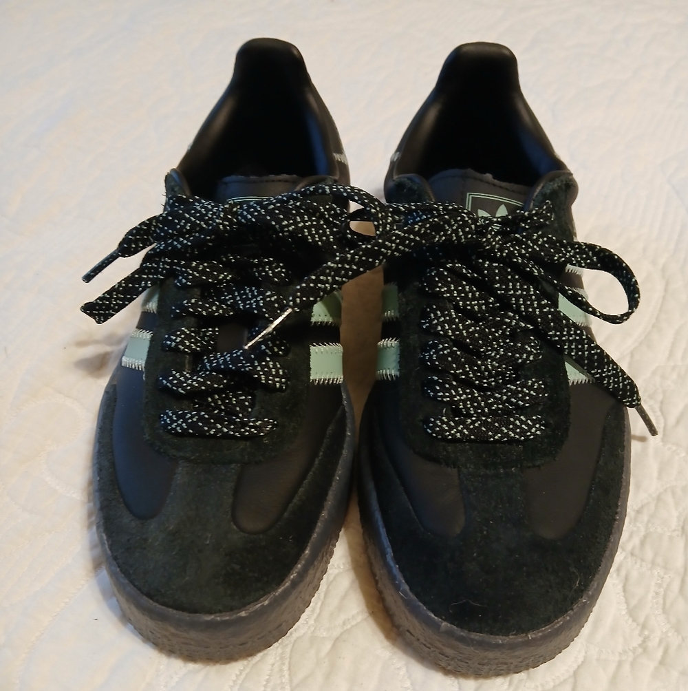 Adidas Black And Green Samba🖤💚